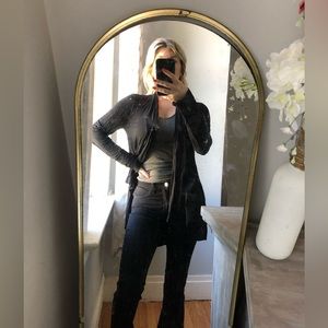 Black sweater cardigan jacket